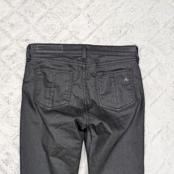 Rag & Bone Jeans Women's 27 Black Leggings Shoreditch Sleek Low-Rise 30” - Picture 10 of 10